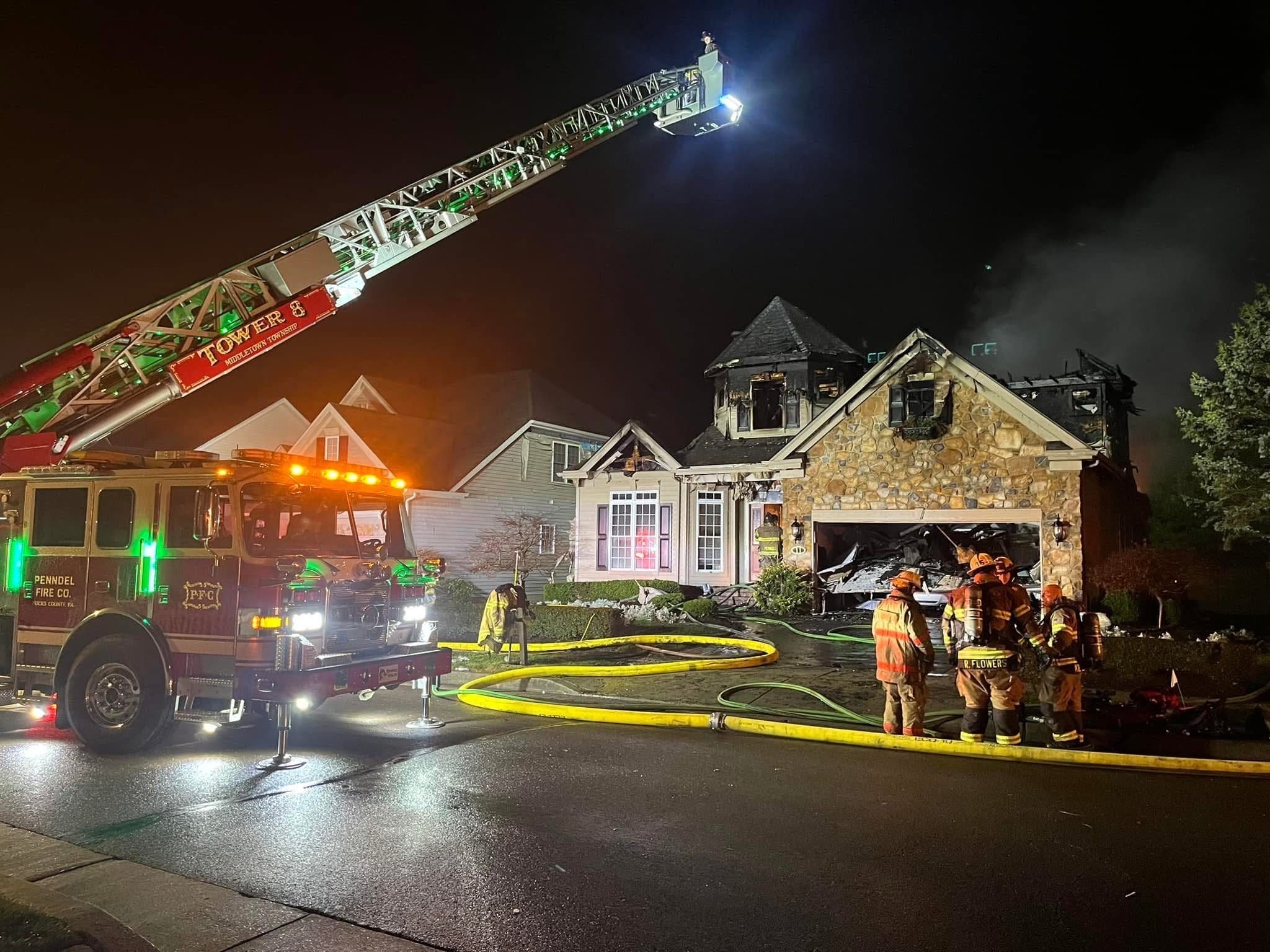 2Alarm Fire Rips Through Newtown Township Home Newtown, PA Patch